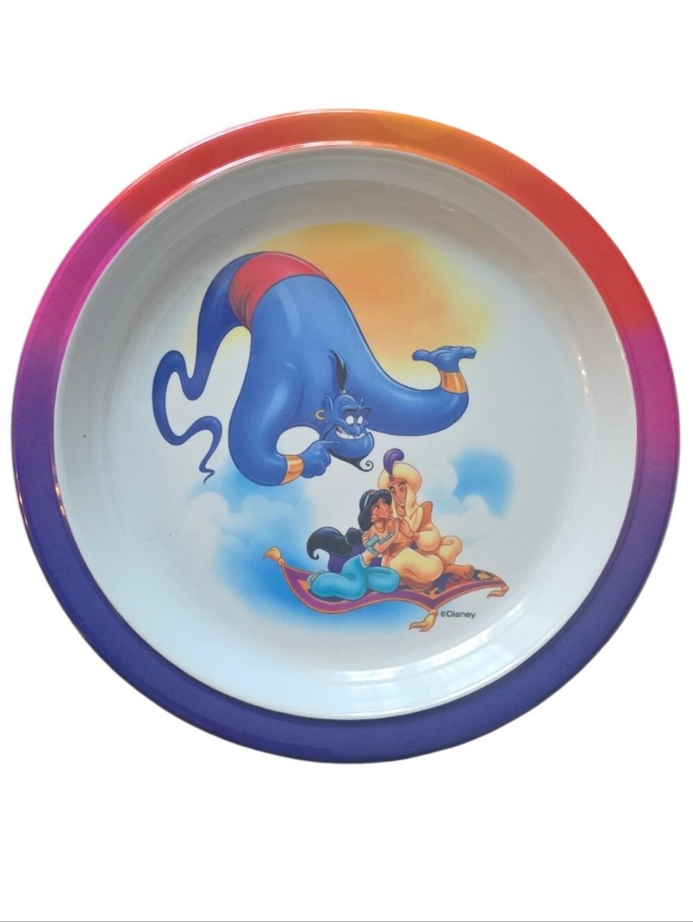 Vintage Disney Aladdin Genie Kids' Plastic Plate, Selandia